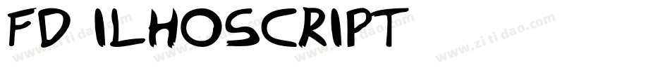 FD Ilhoscript字体转换